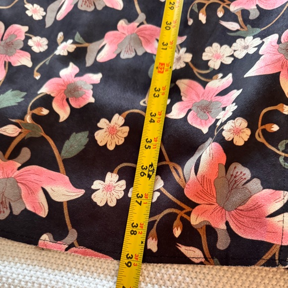 KATE & MALLORY Sleeveless Floral Midi Wrap Dress - Pink & Black - Picture 16 of 16